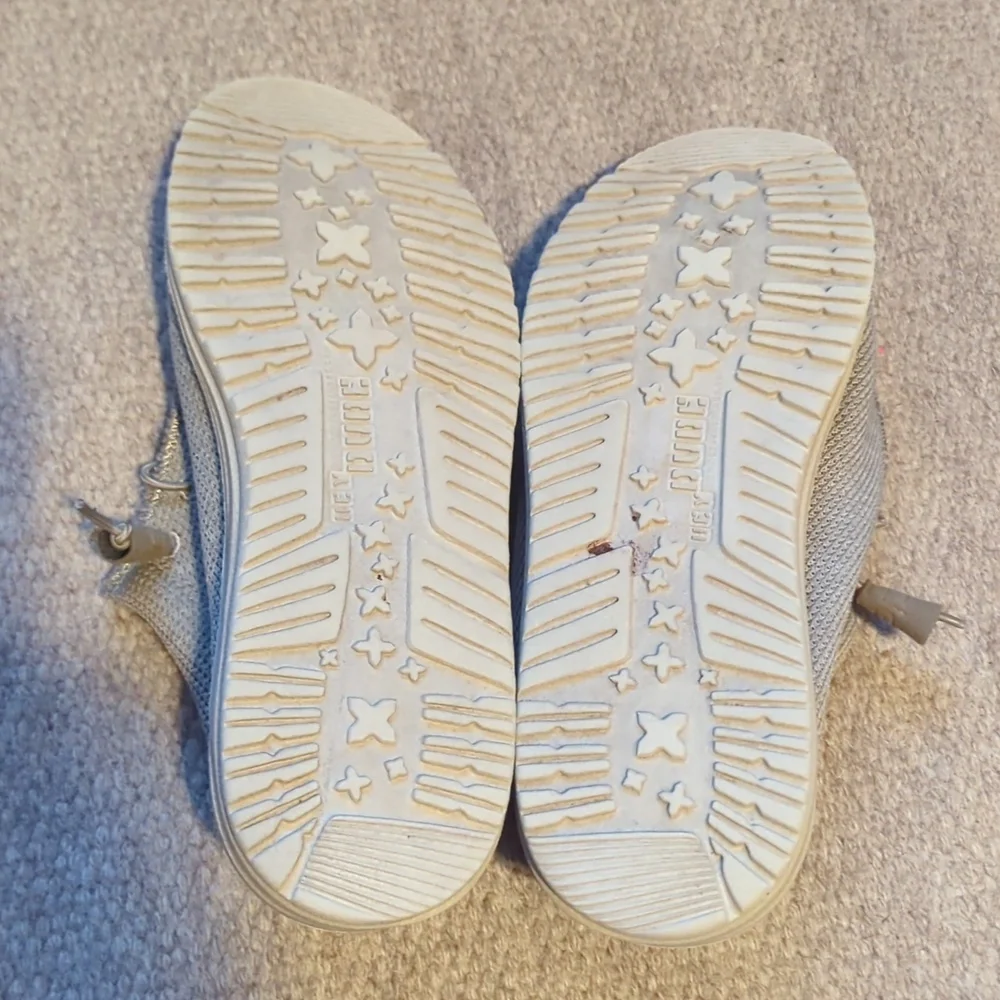 Mens Beige Hey Dude wally slip on shoes size 10 - Picture 7 of 7